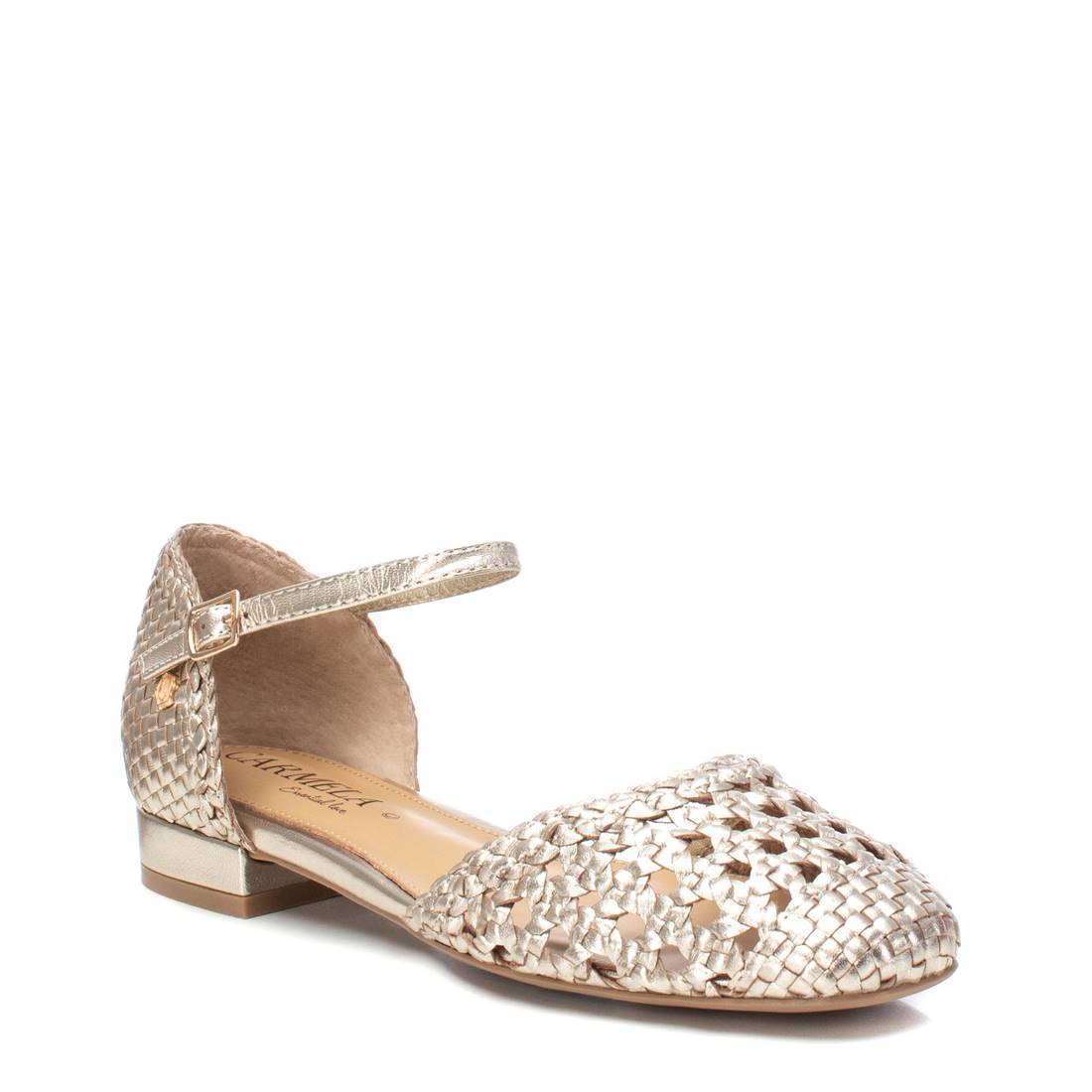 Carmela 16147101 ballerine femme doré cuir bride