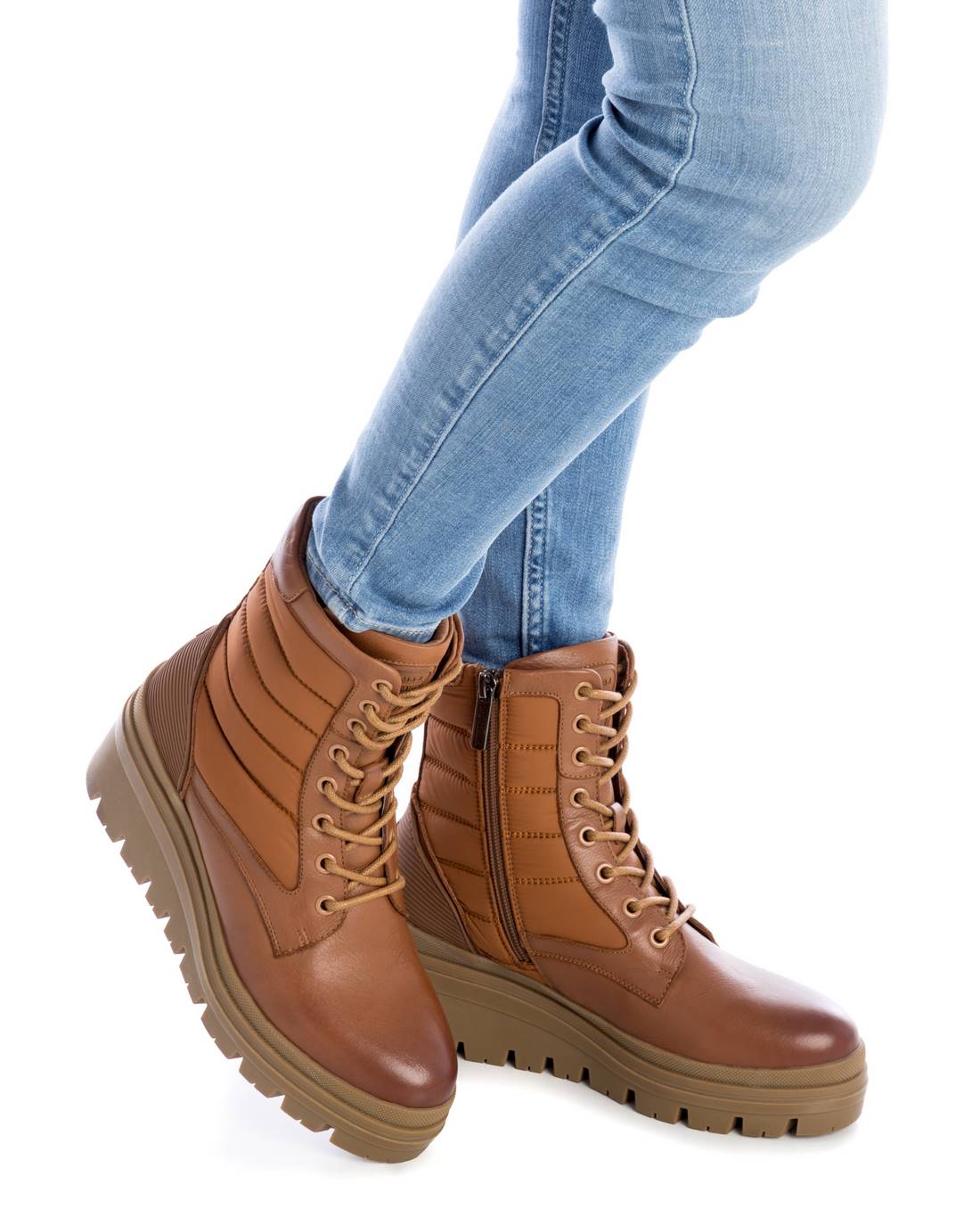 Carmela 16032502 bottine militaire marron plateforme