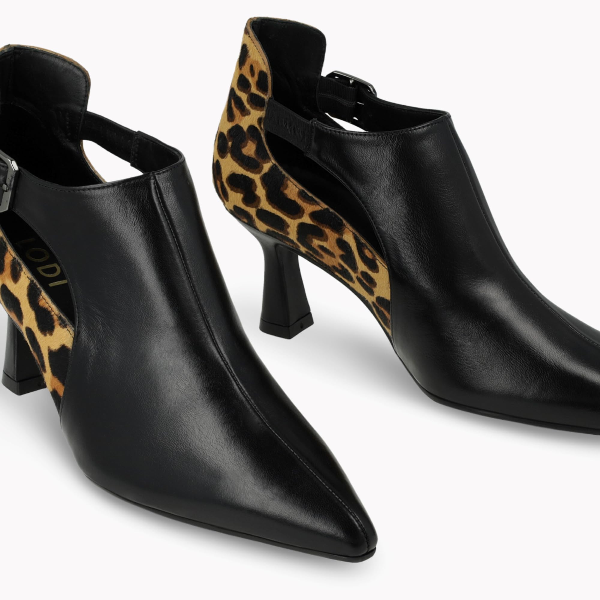 Lodi Genova-INO bottines léopard cuir véritable