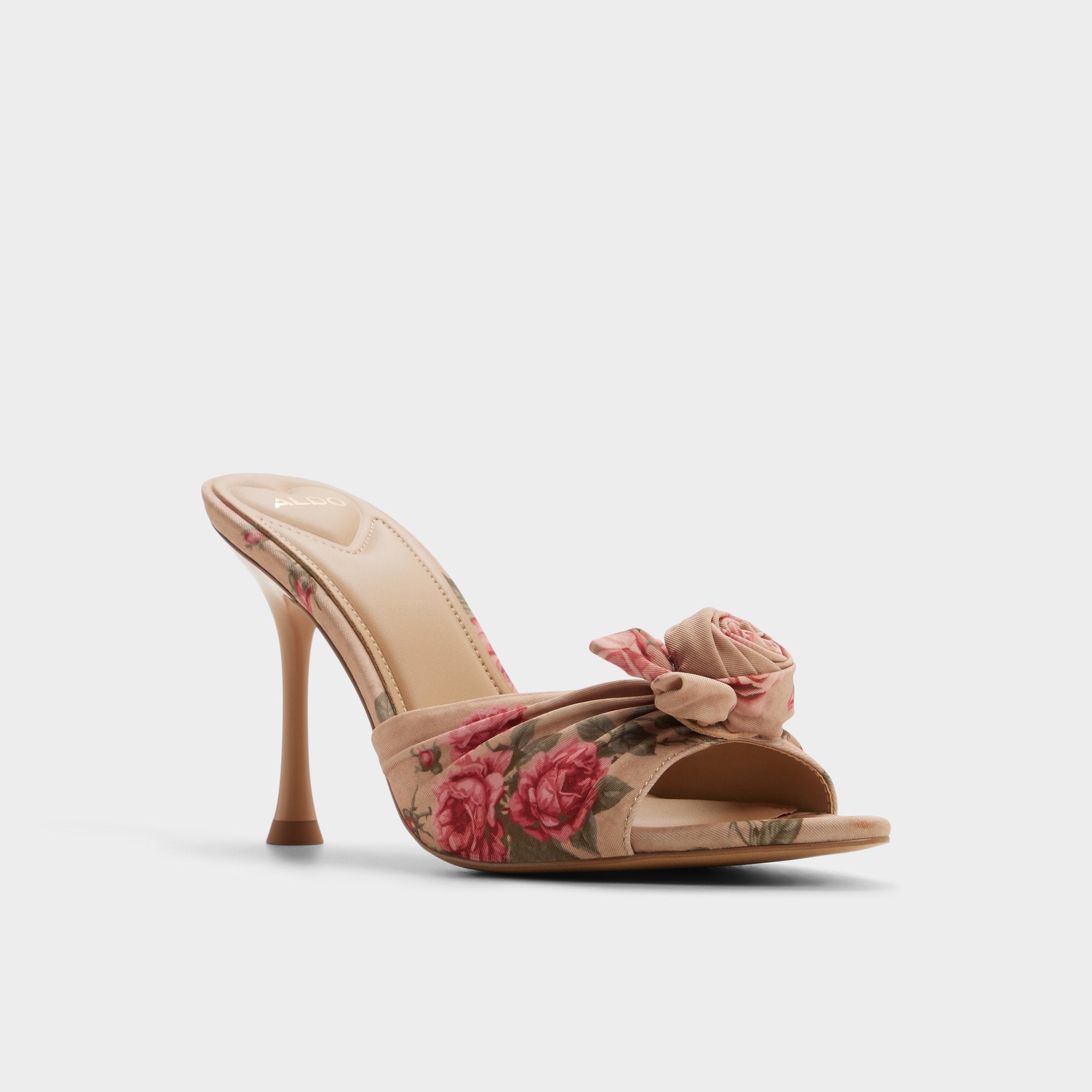 ALDO Rosalina mules satin fleuri à talon