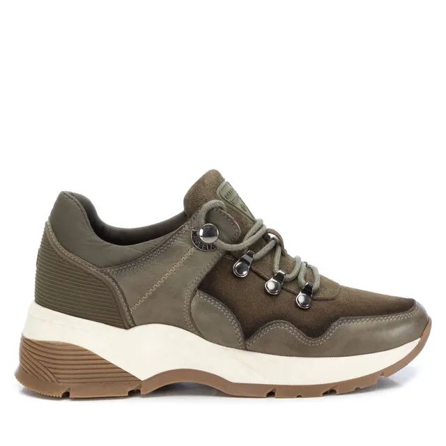 Carmela 16015502 sneakers cuir vert lacets
