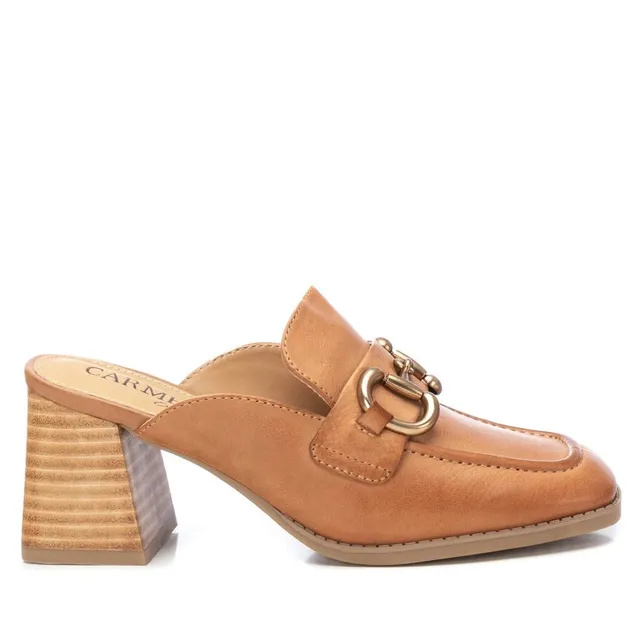 Carmela 16144502 mules femme marron cuir talon