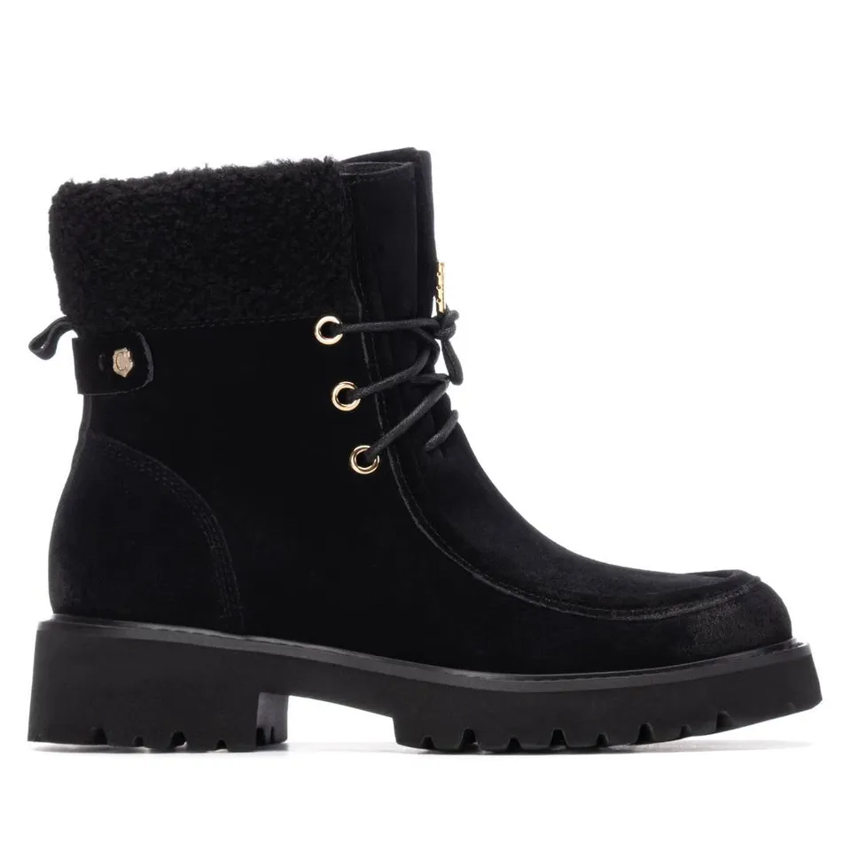 Carmela 16271703 bottines femme noires cuir fourré