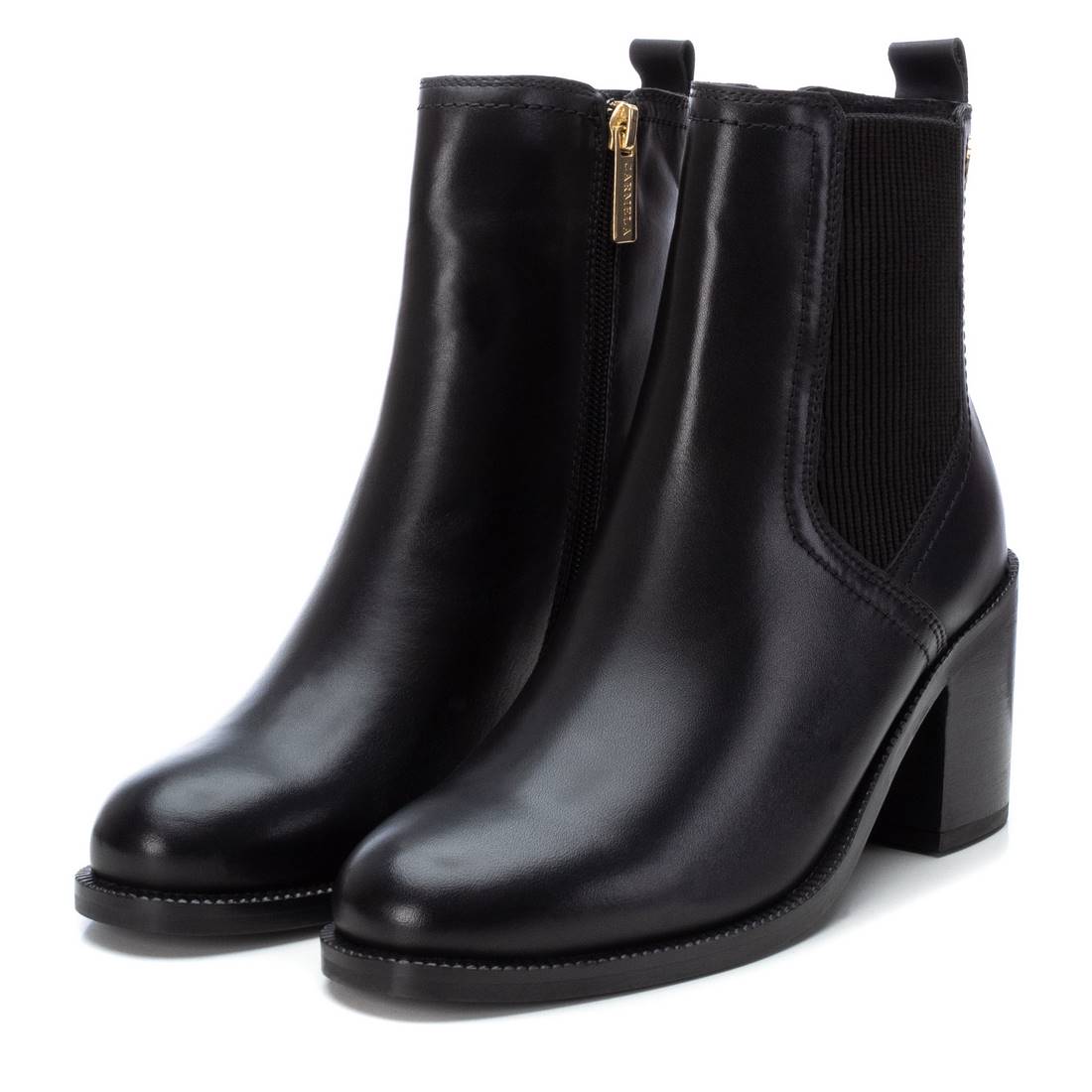 Carmela 16101901 bottines cuir noir talon 7 cm