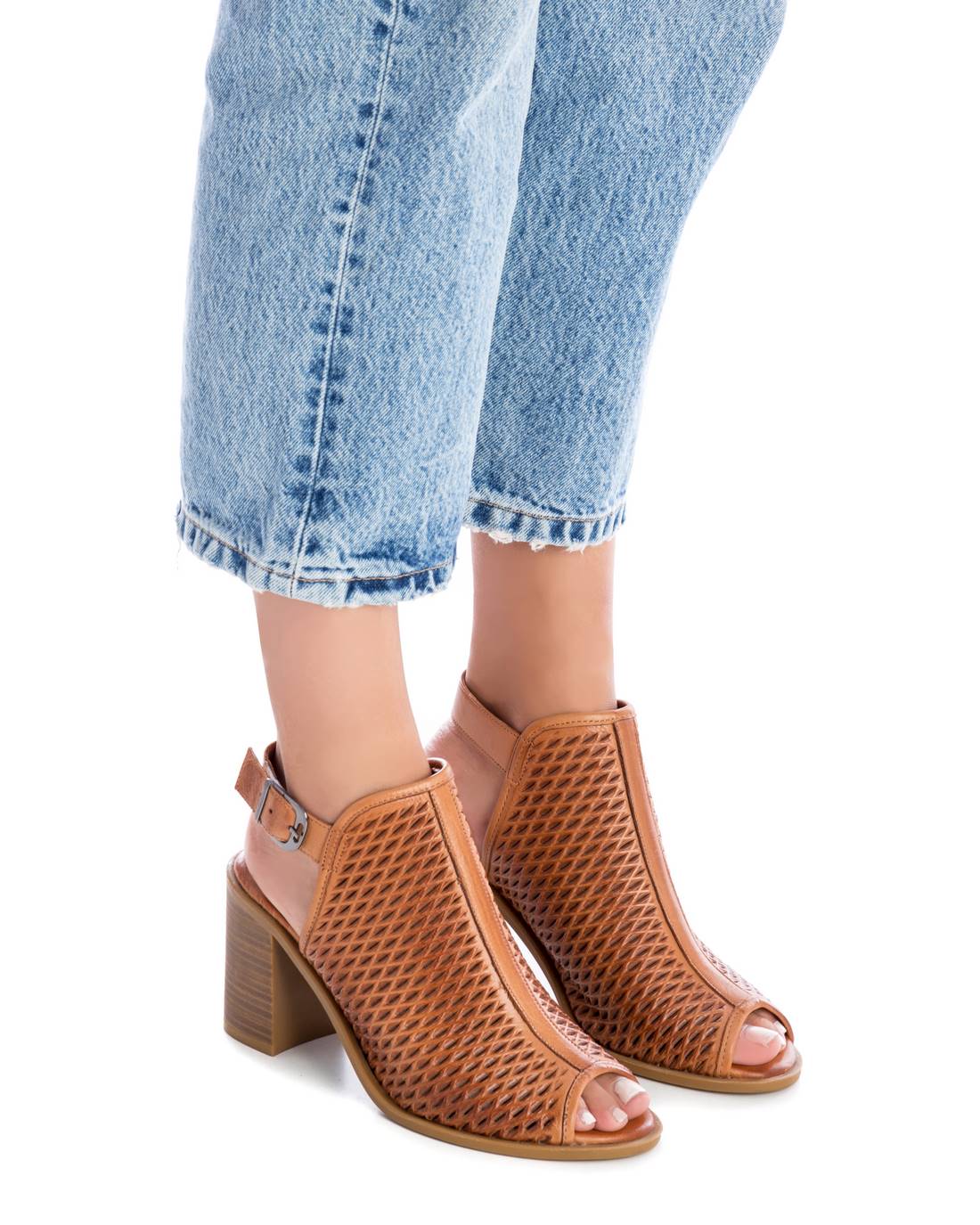 Carmela 16064201 sandale cuir marron 9cm