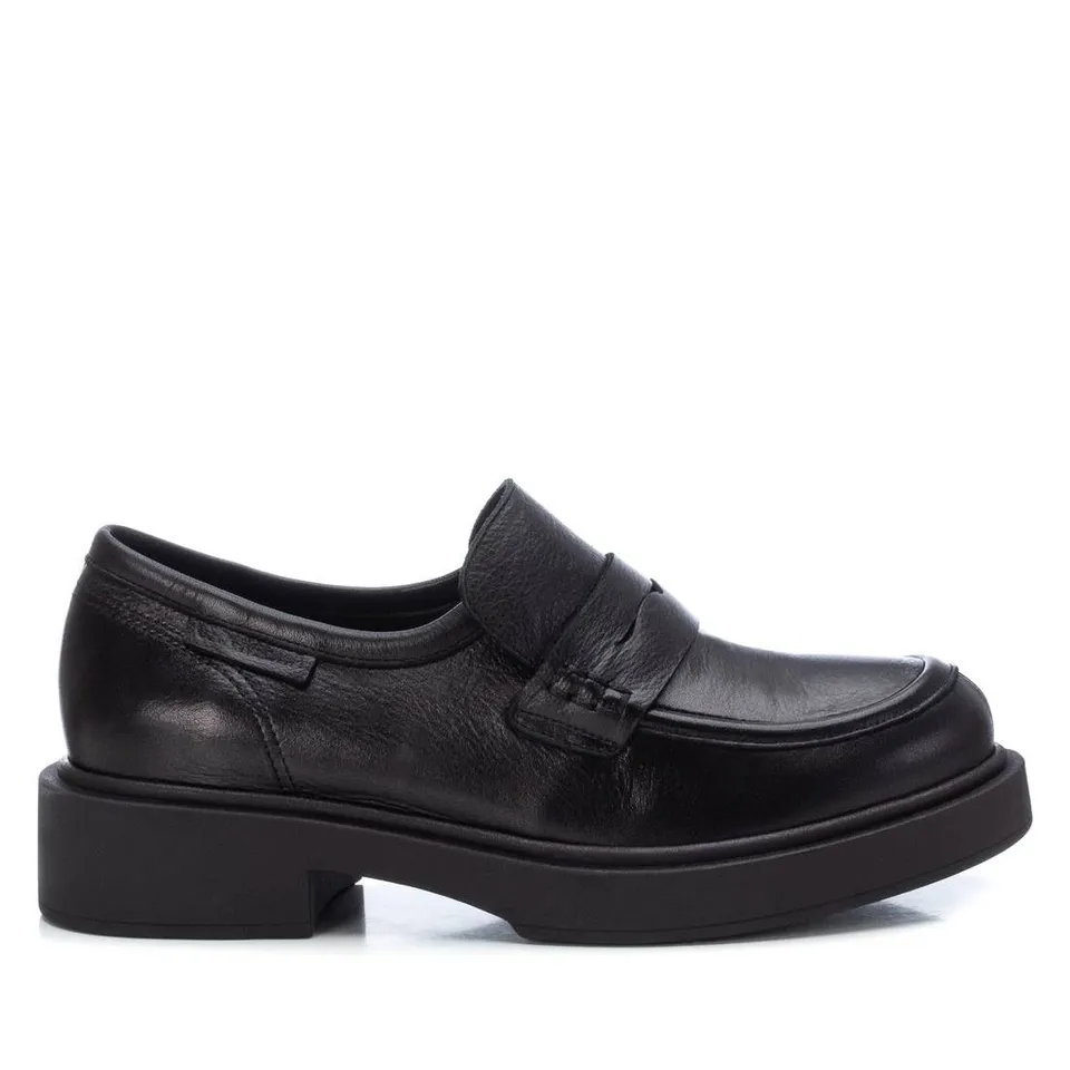 Carmela 16119001 mocassins femme noir cuir plat