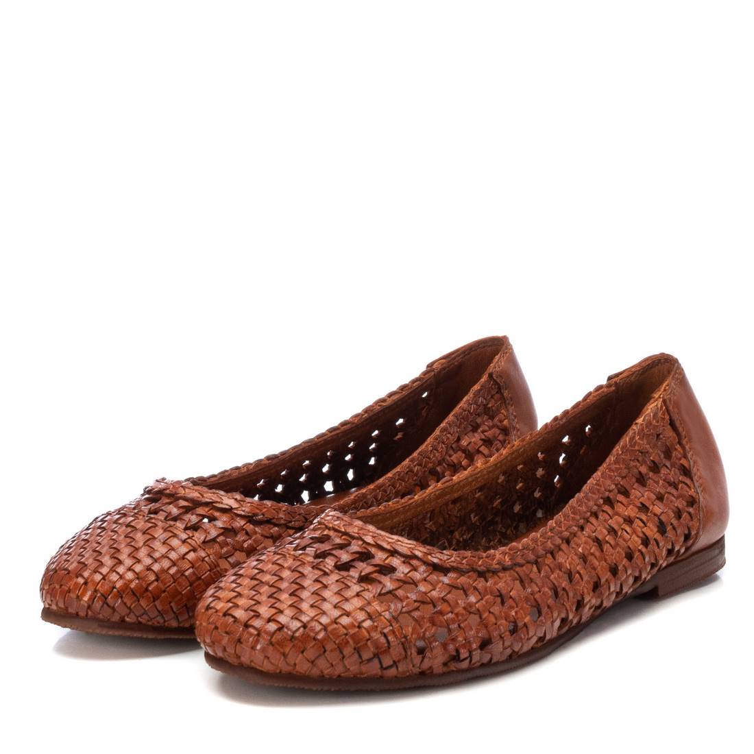 Carmela 16164001 ballerine cuir marron ajouree