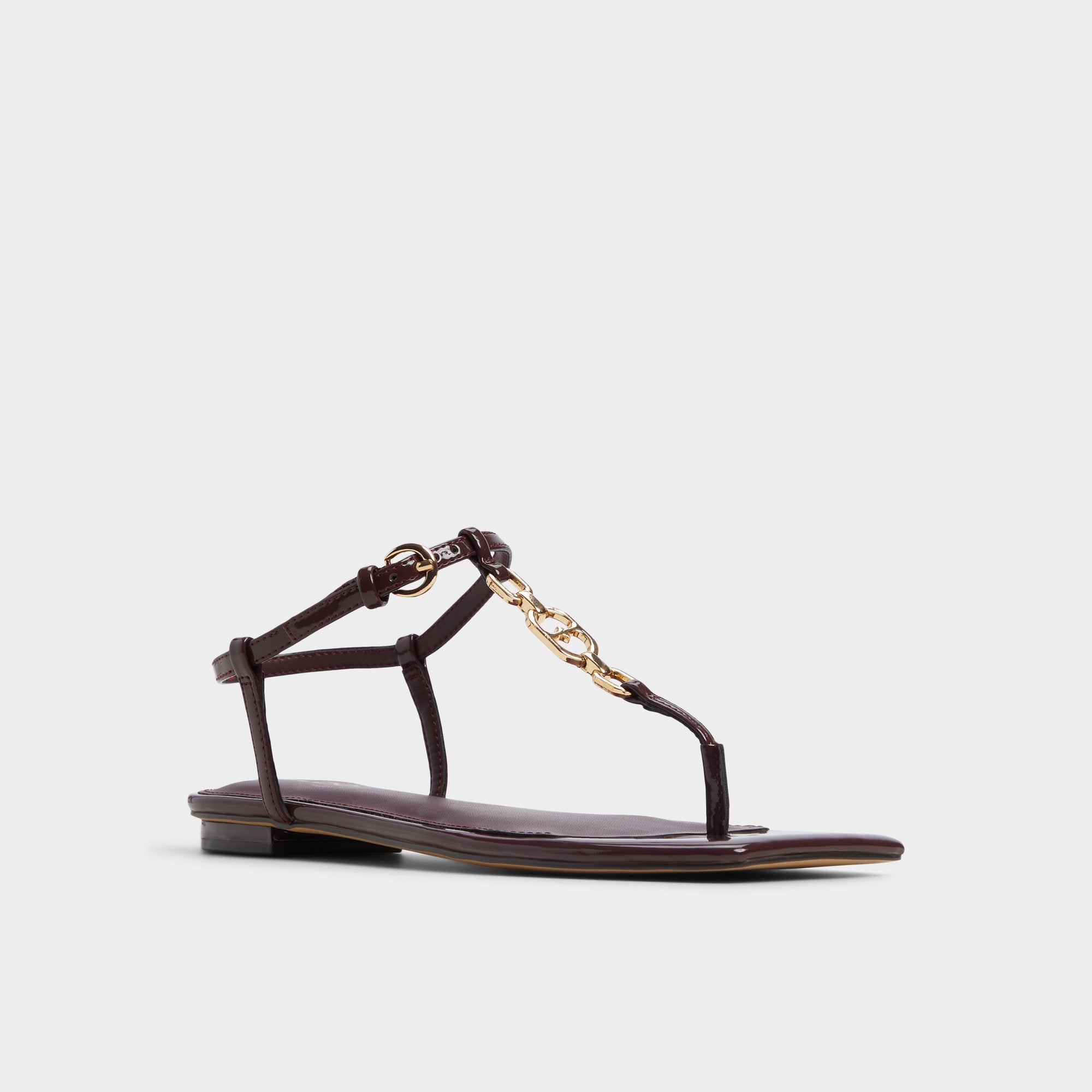 ALDO Lorenza bottes bordeaux talon plat femme