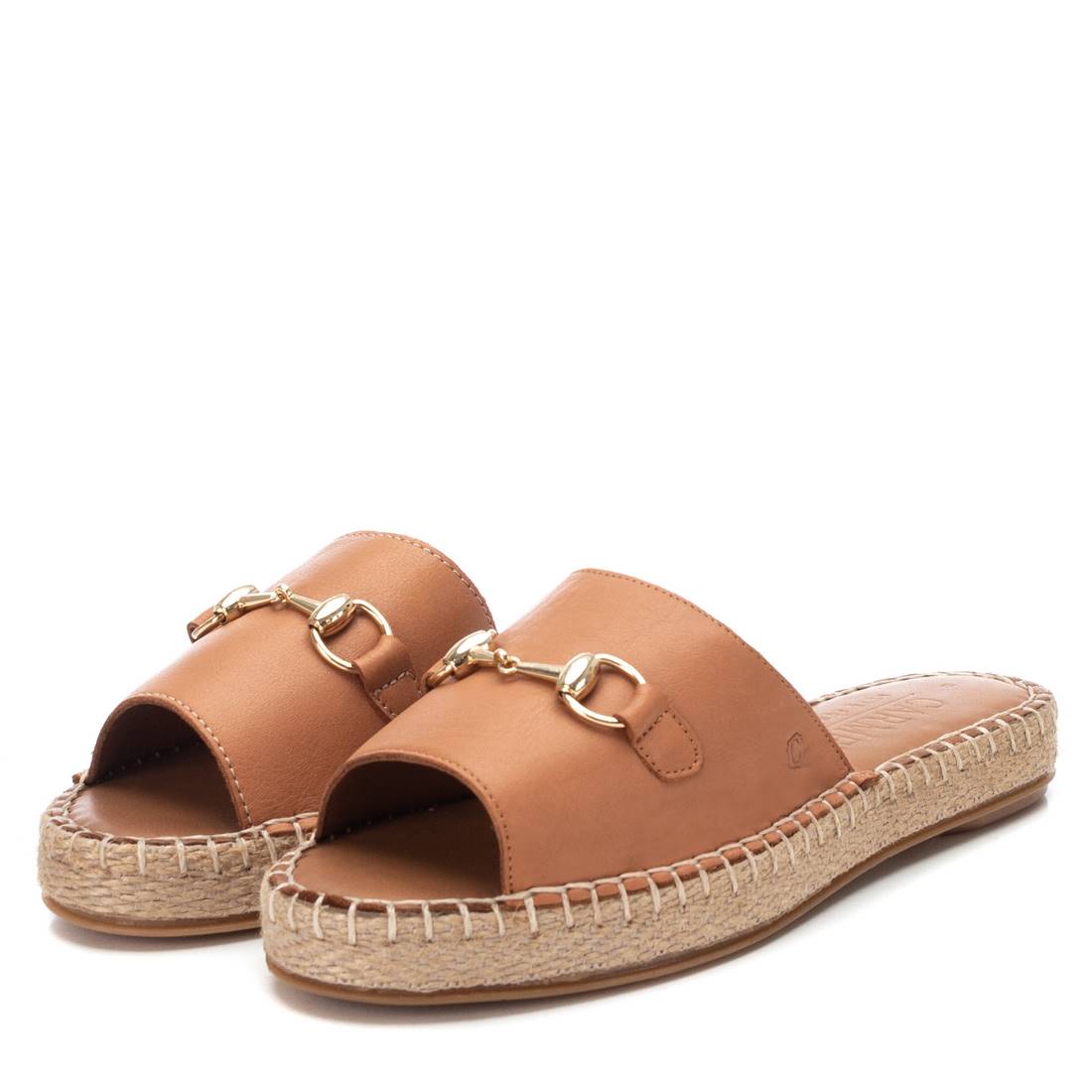 Carmela 16075505 sandales cuir marron semelle jute