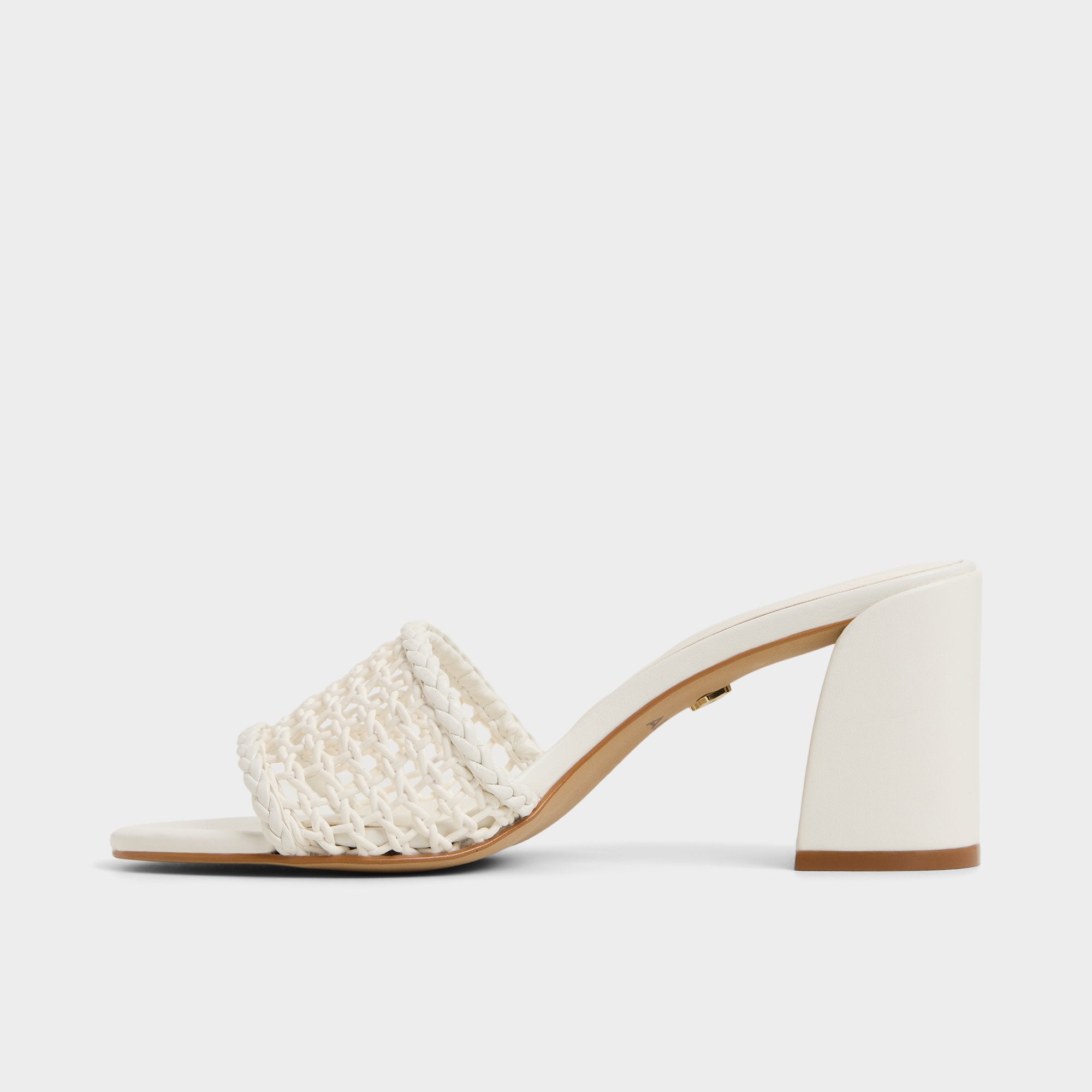 ALDO Beachdate sandales femme talon carré blanc