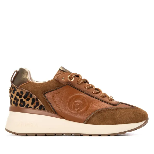 Carmela 16244103 baskets femme camel cuir lacets