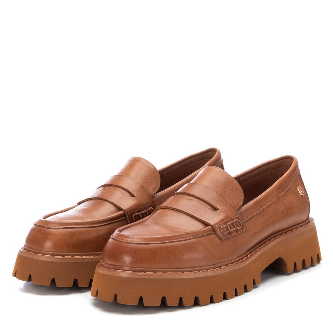 Carmela 16106802 mocassins cuir marron plat