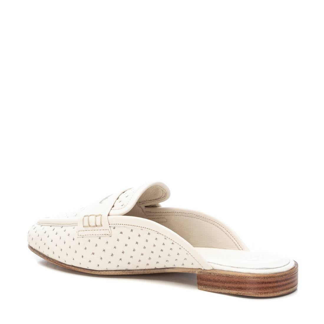 Carmela 16155903 mule cuir blanc tressé