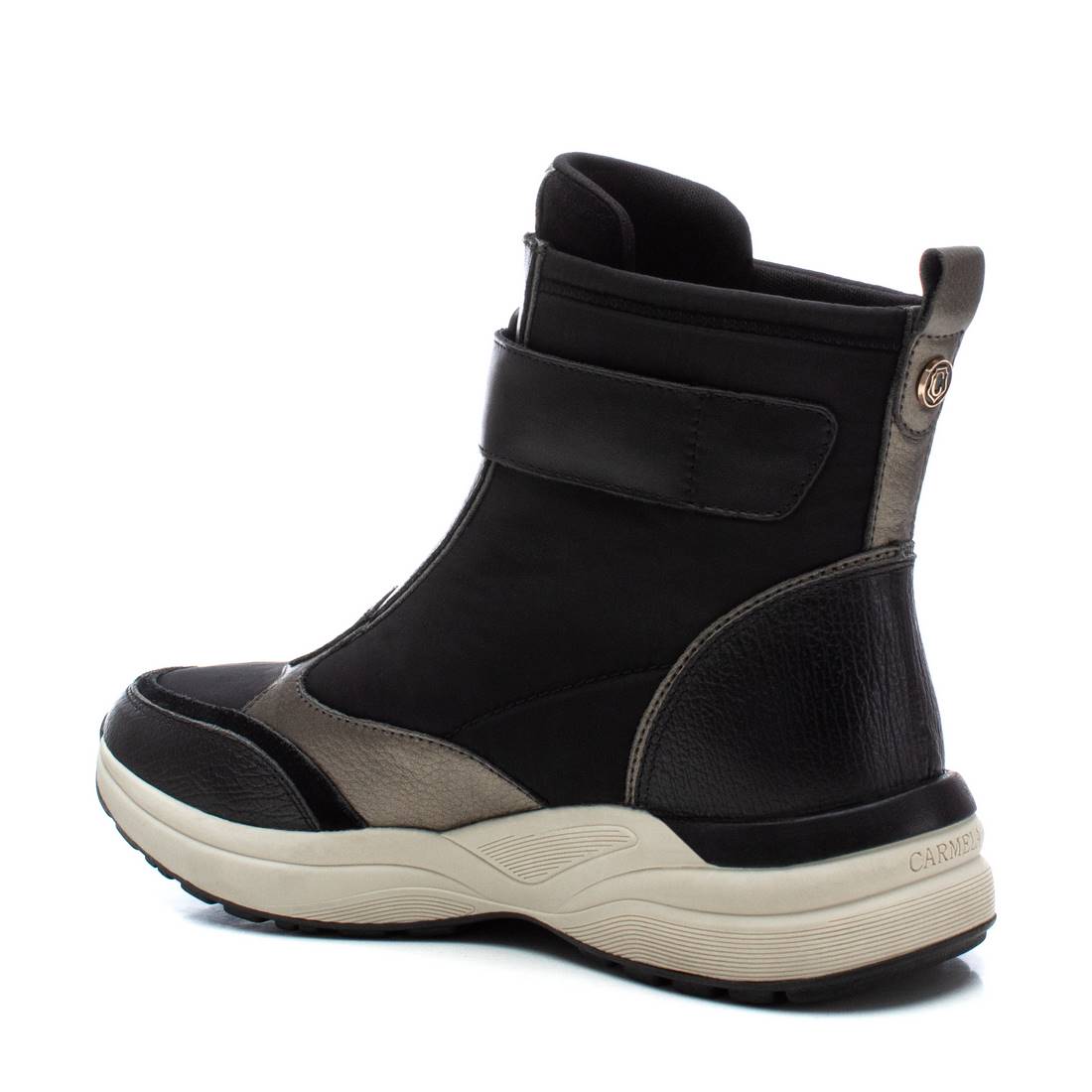 Carmela 16196201 baskets cuir noir semelle épaisse