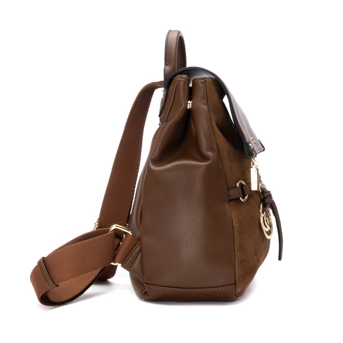 Carmela 18617601 sac à dos camel cuir véritable