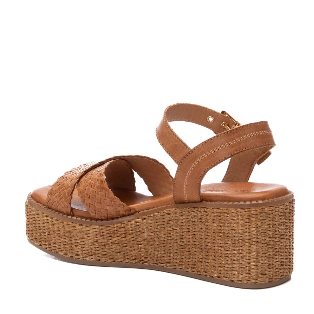 Carmela 16236101 sandales femme camel cuir compensées