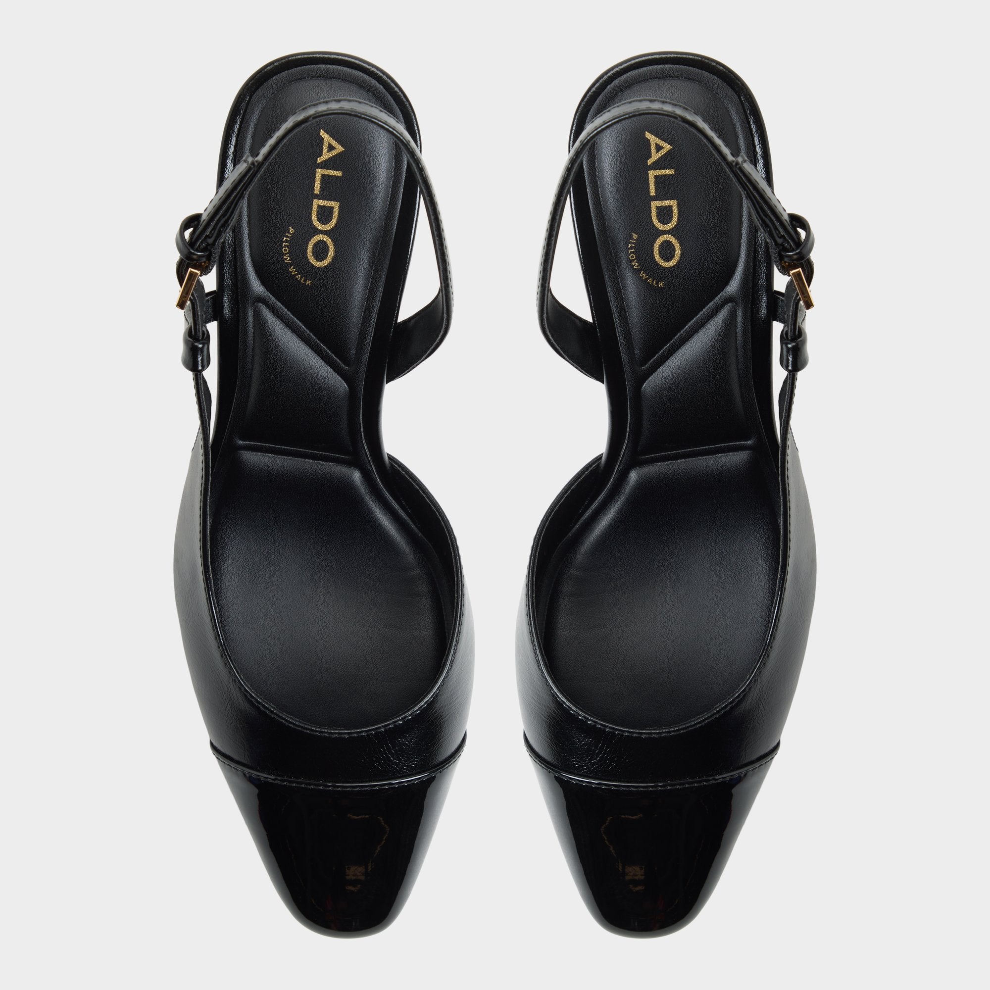 ALDO Emanuelle escarpins noirs talon bloc