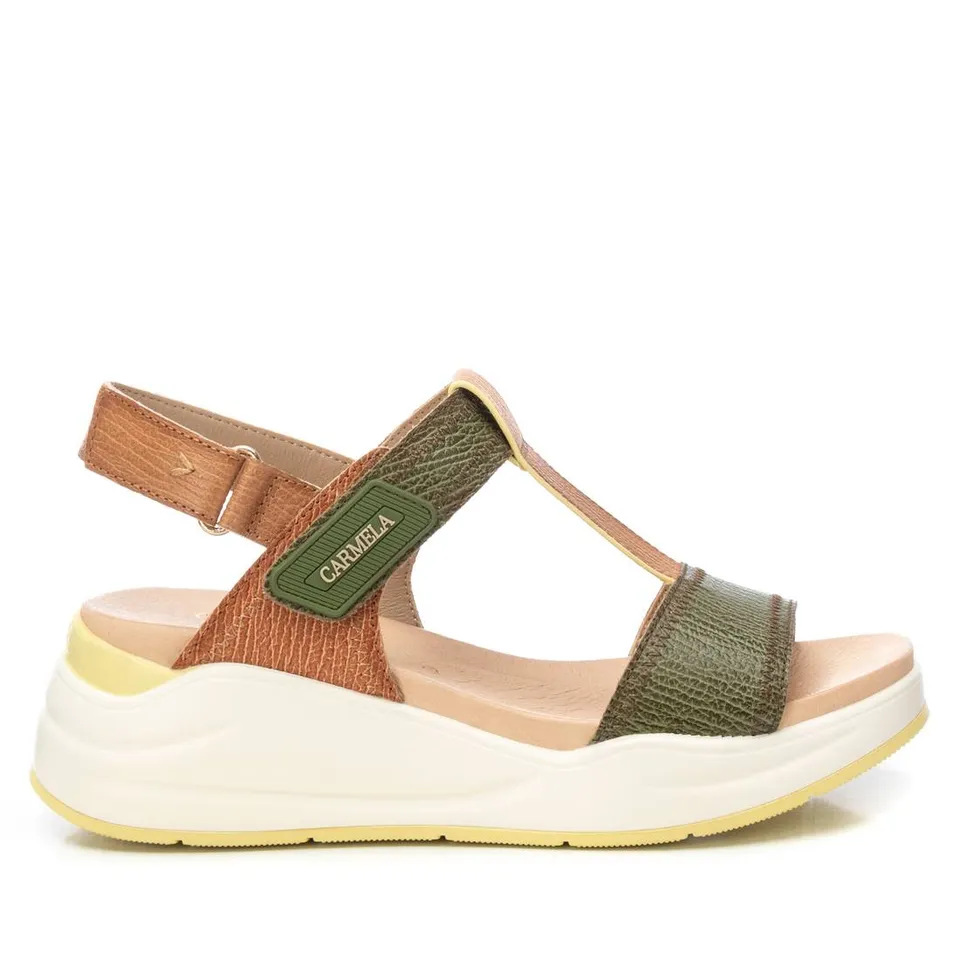 Carmela 16225901 sandale cuir kaki scratch