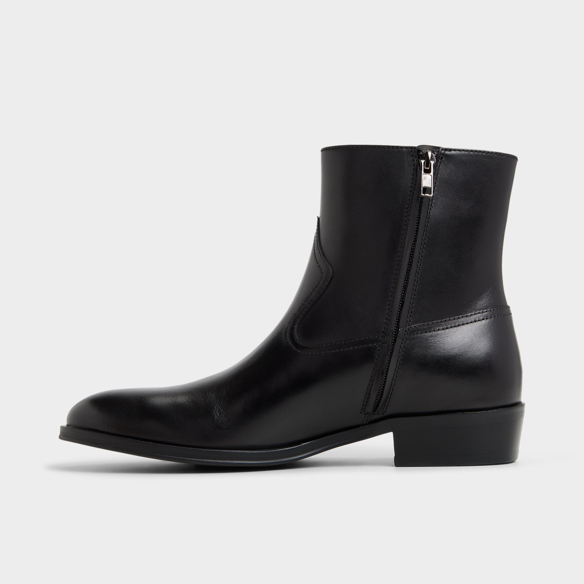 ALDO Calix bottines cuir noir talon bloc