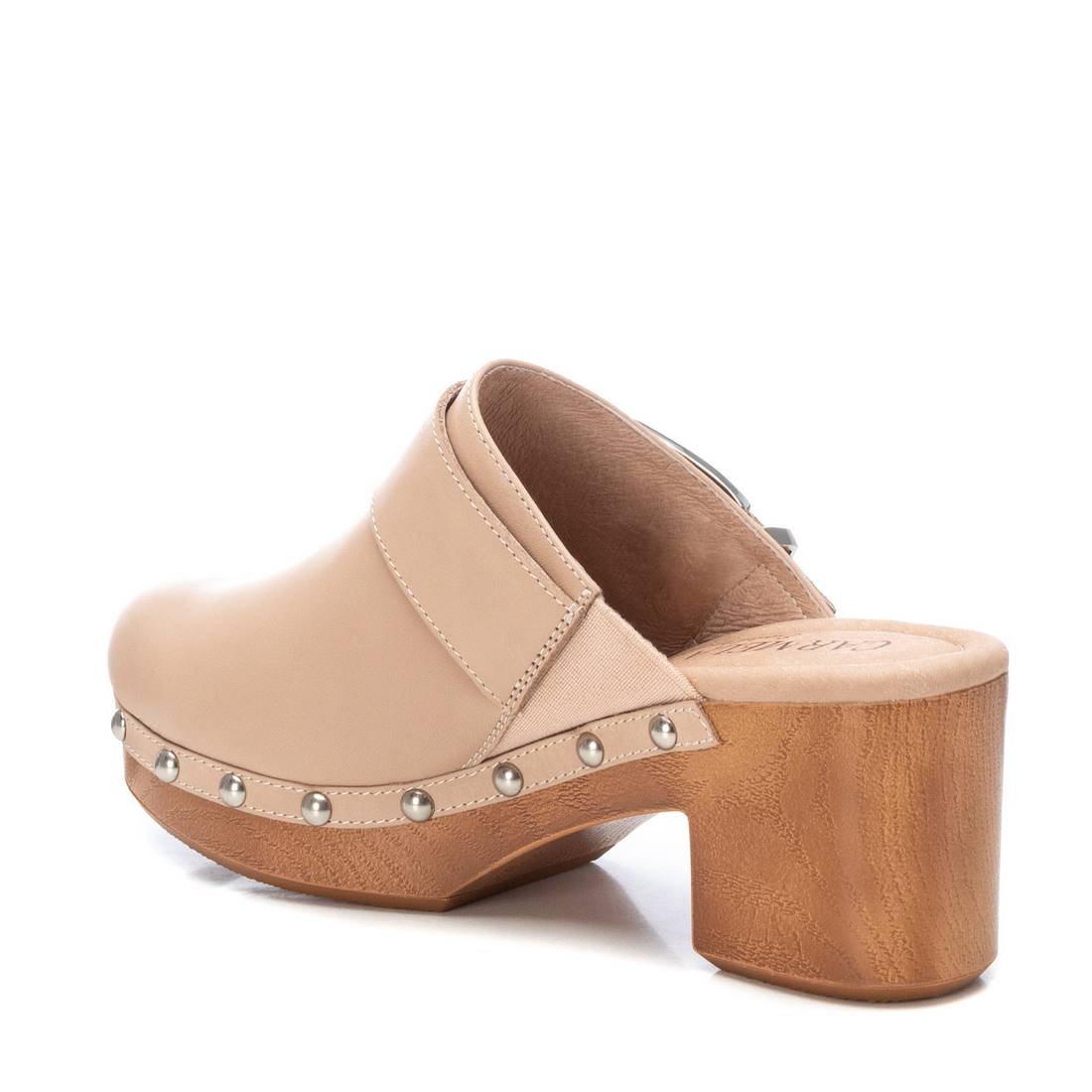 Carmela 16074403 sabot cuir marron talon 7 cm