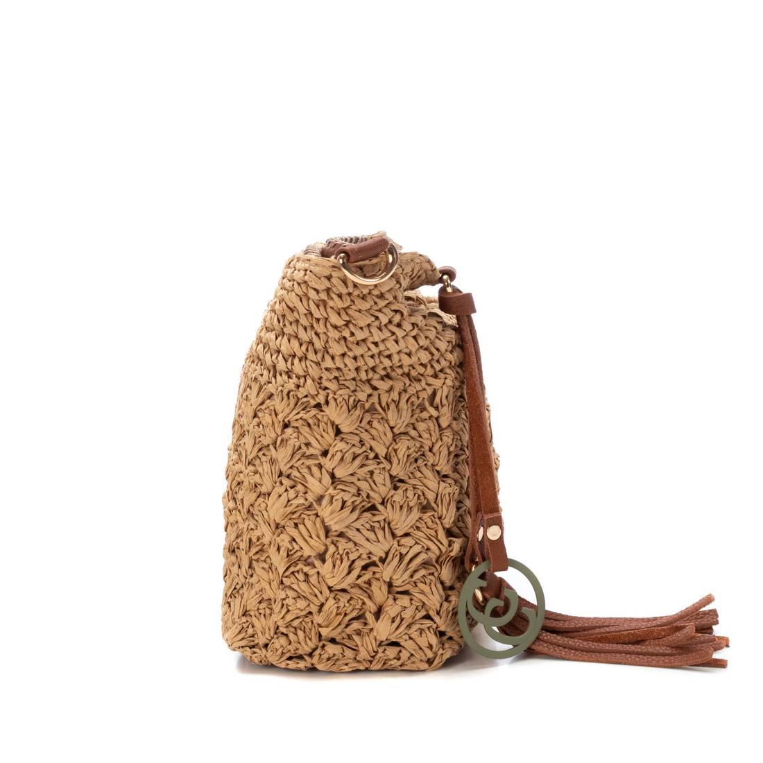 Carmela 186103 18610304 sac bandoulière raphia marron