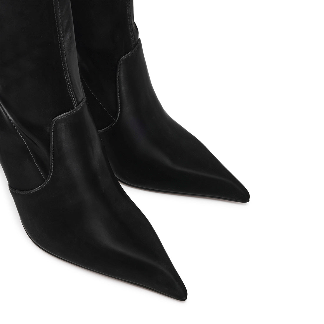 Steve Madden Pegasus bottes noir satin talon 11 cm