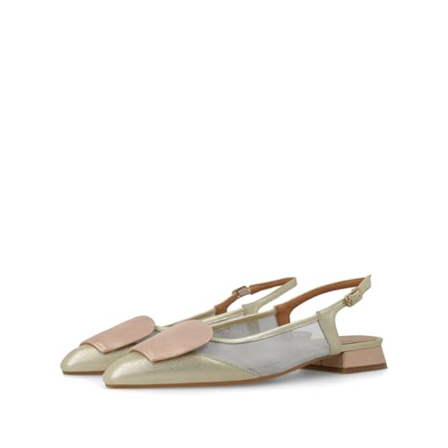 LODI BRO5264 ballerines dorées cuir véritable
