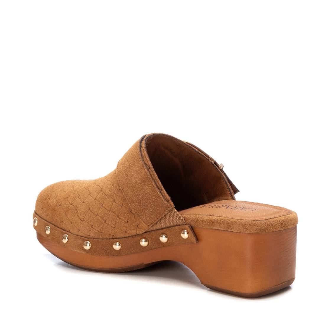 Carmela 16063401 sabot marron cuir suédé talon 5 cm
