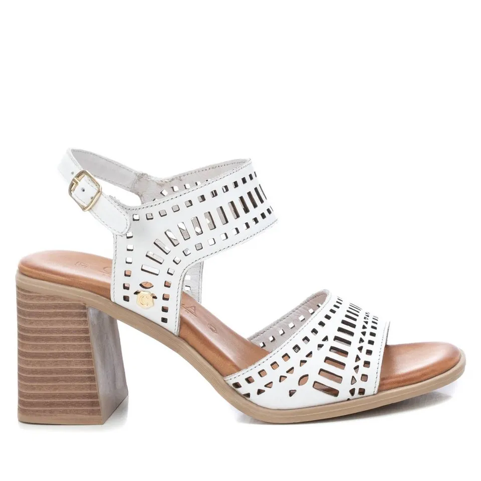 Carmela 16079204 sandales cuir blanc talon 8cm