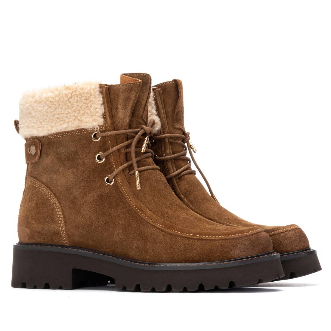 Carmela 16271702 bottine camel fourrée à lacets