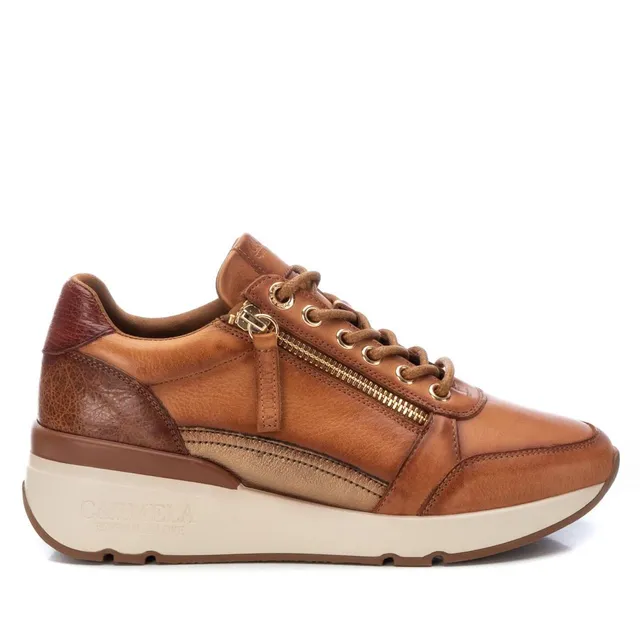Carmela 16085004 sneaker cuir marron femme