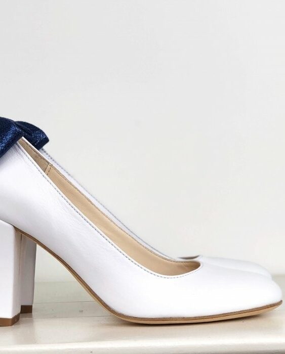 Dessine Moi Un Soulier escarpins cuir lisse blanc 37
