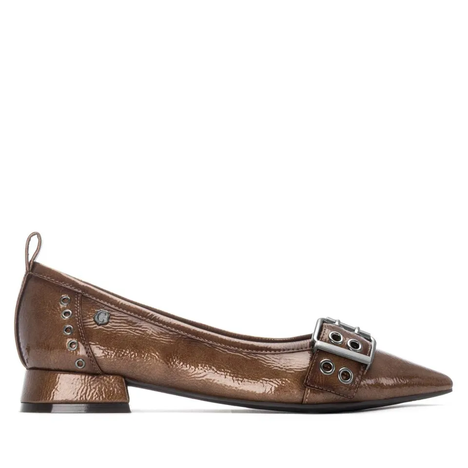 Carmela 16270902 ballerine à talon marron verni