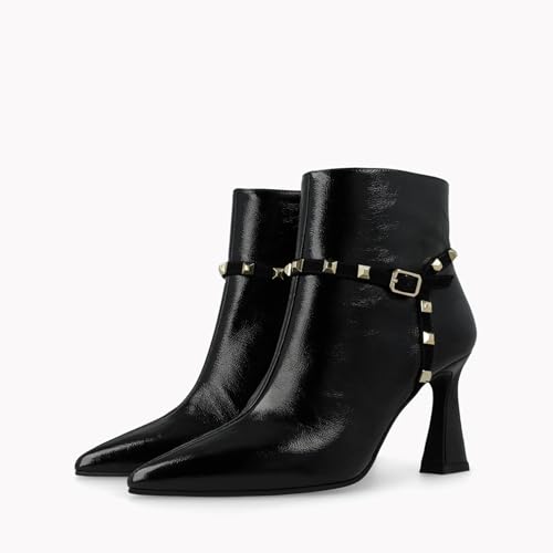 LODI Relle bottines cuir noires talon confort