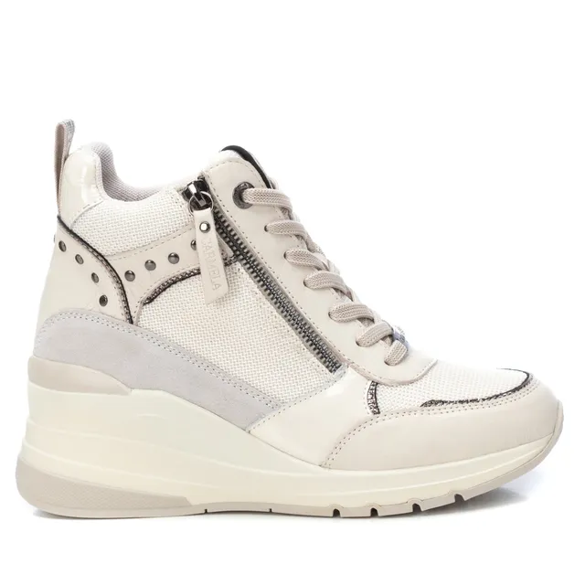 Carmela 16026202 sneakers femme blanc textile compensé