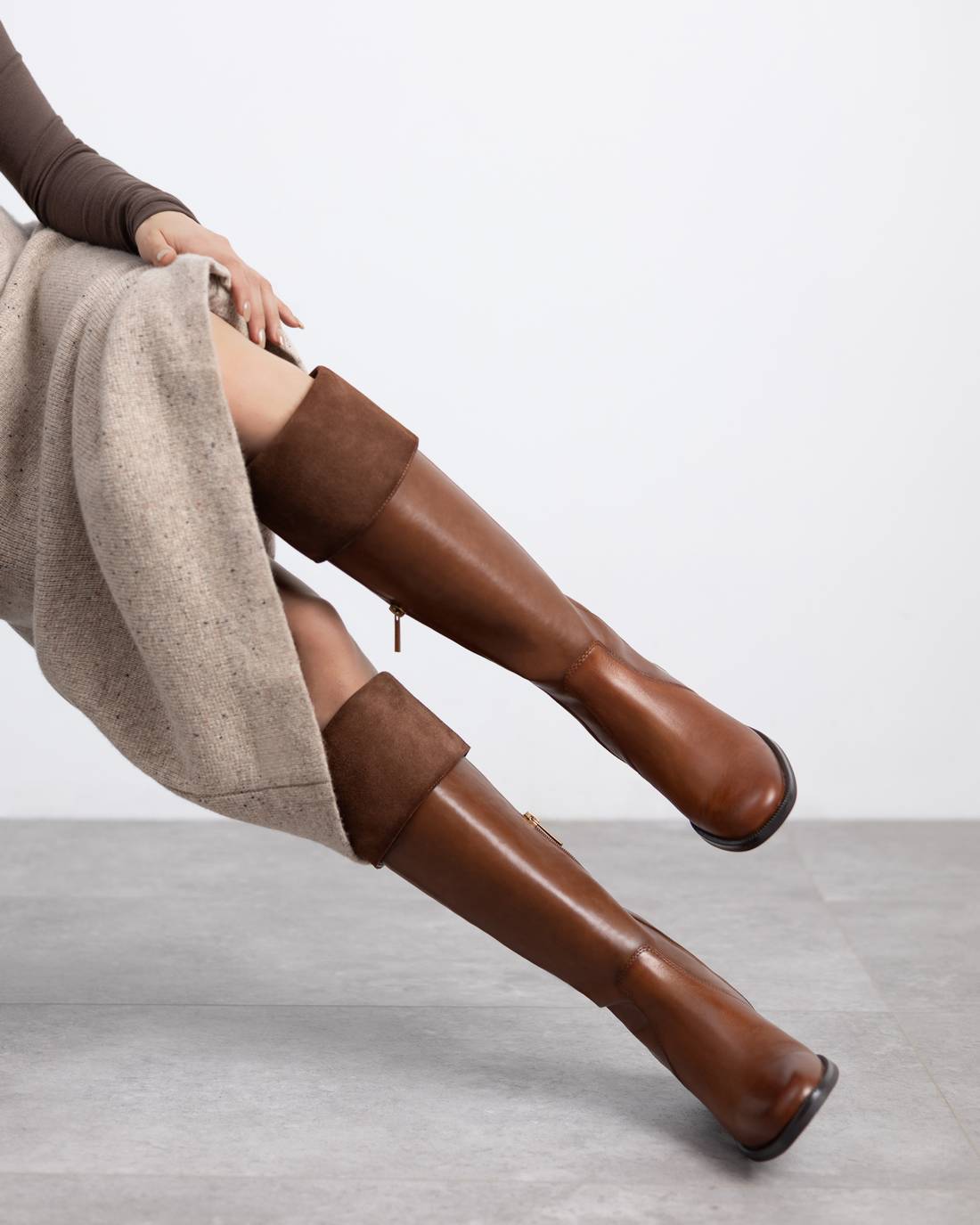 Carmela 16269101 botte cuir camel à talon