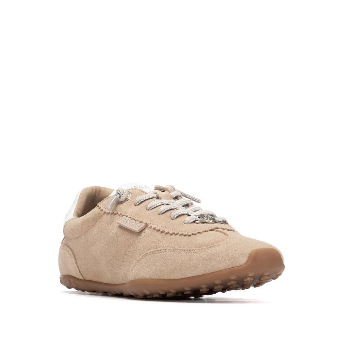Carmela 16317202 baskets cuir beige lacets amovible