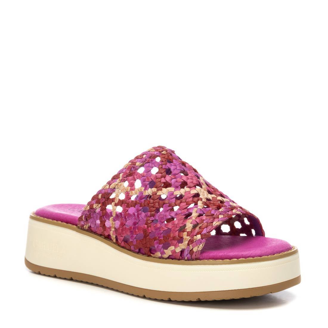 Carmela 162307 16230704 sandale lila cuir tressé