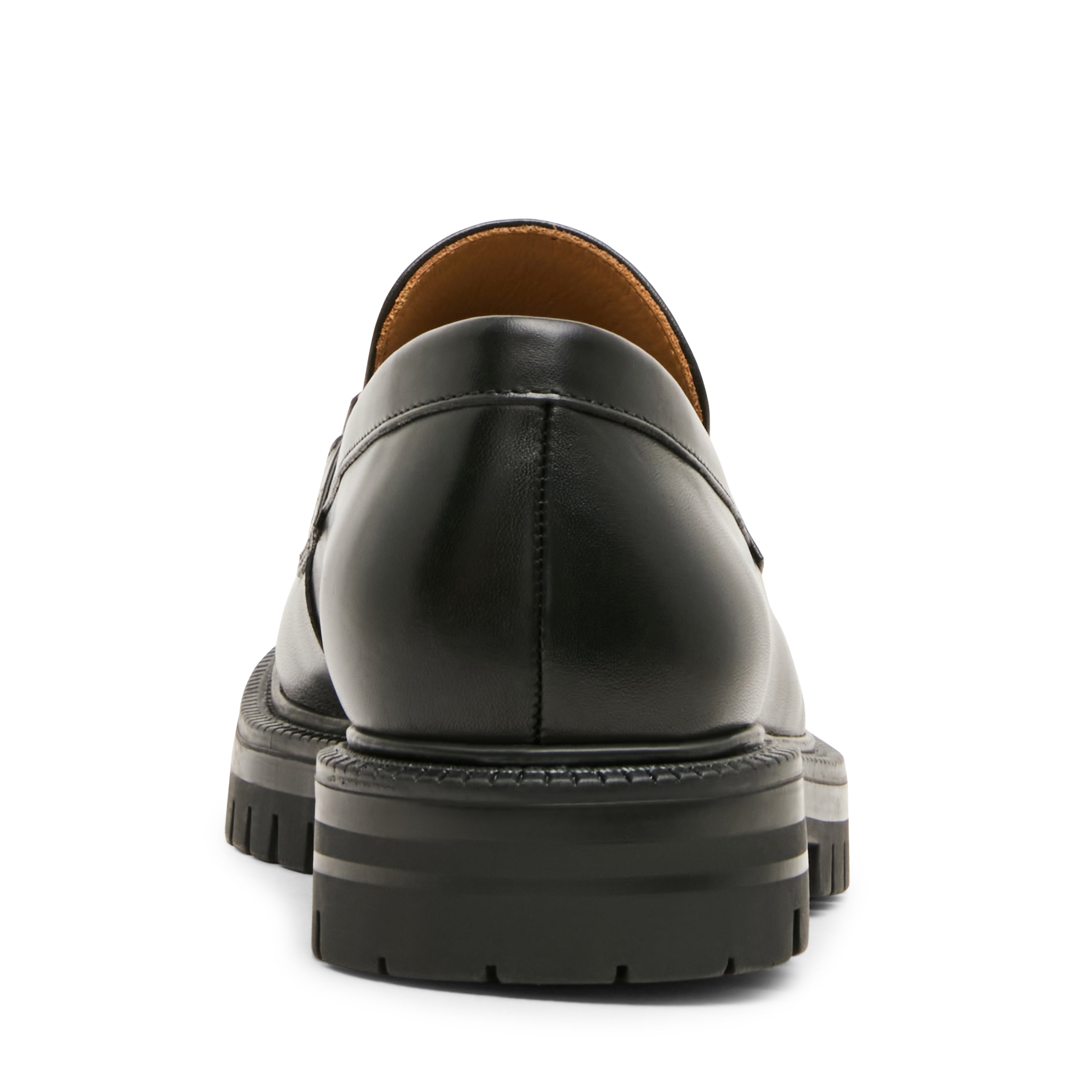 Steve Madden Fushiro mocassins cuir noir bout golf