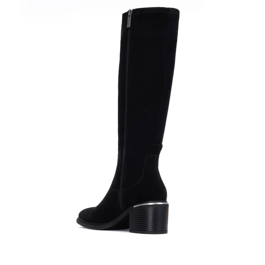 Carmela 16264602 bottines femme noir cuir talon moyen