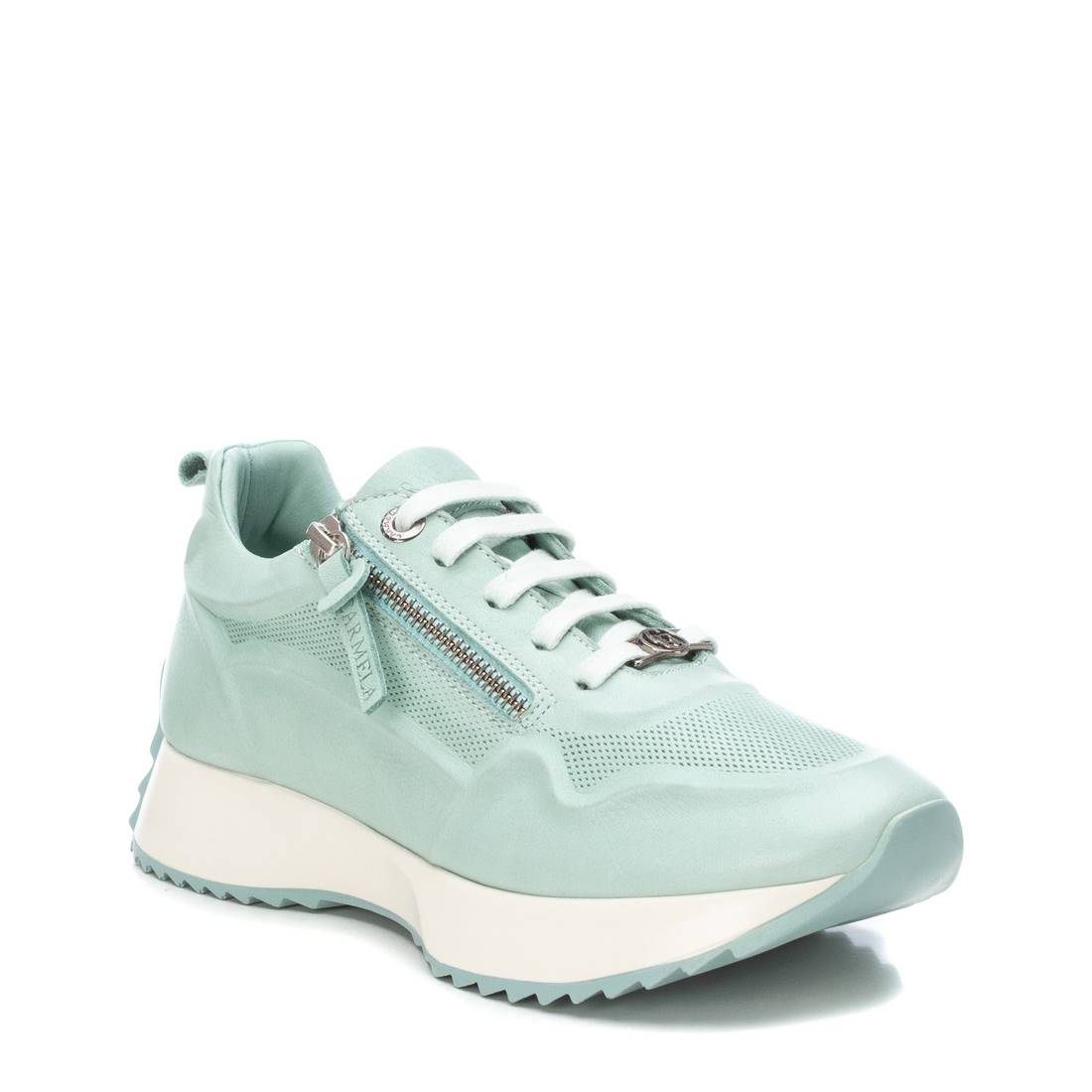 Carmela 16067004 basket cuir vert zip pointure 35-41
