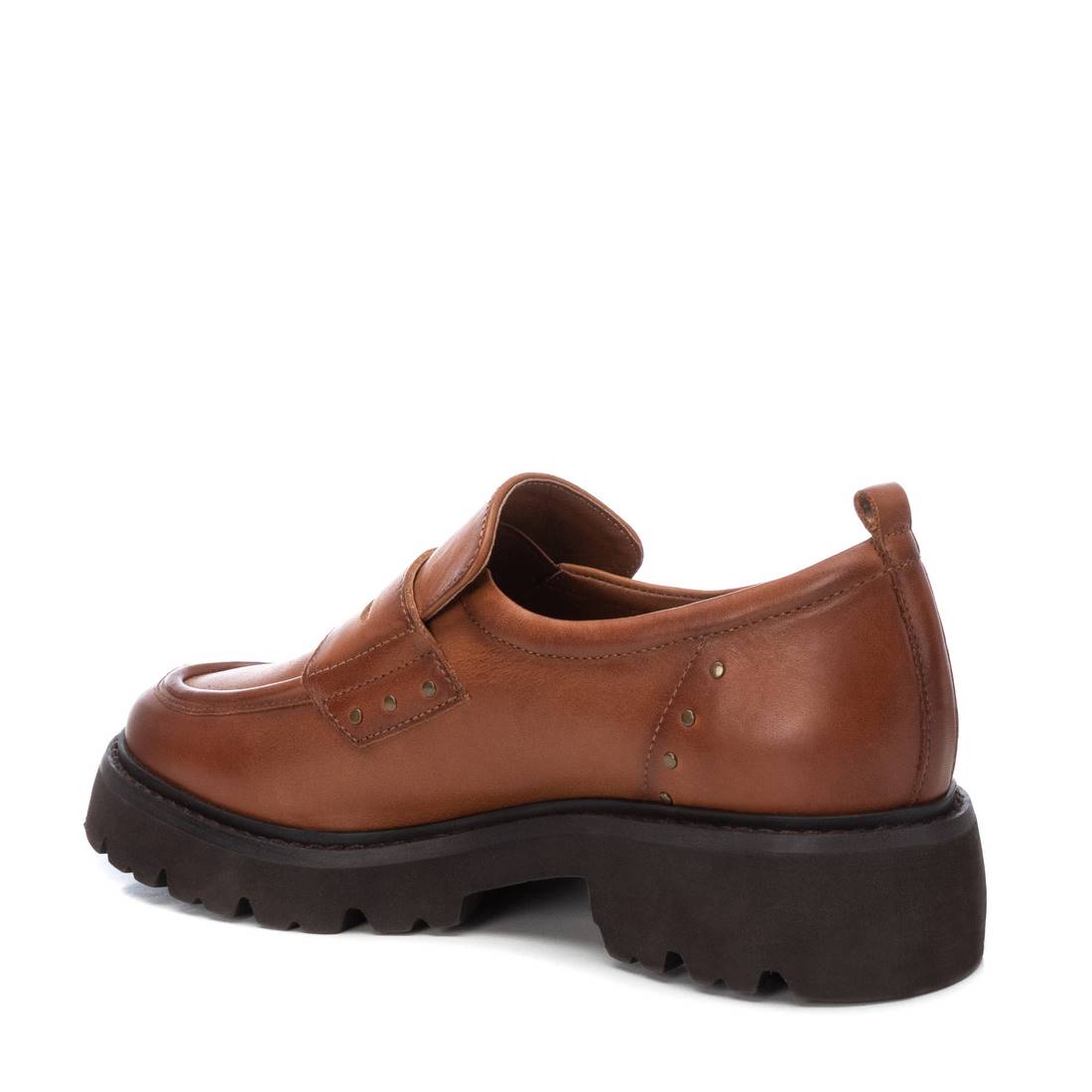 Carmela 16187303 mocassin cuir marron semelle épaisse
