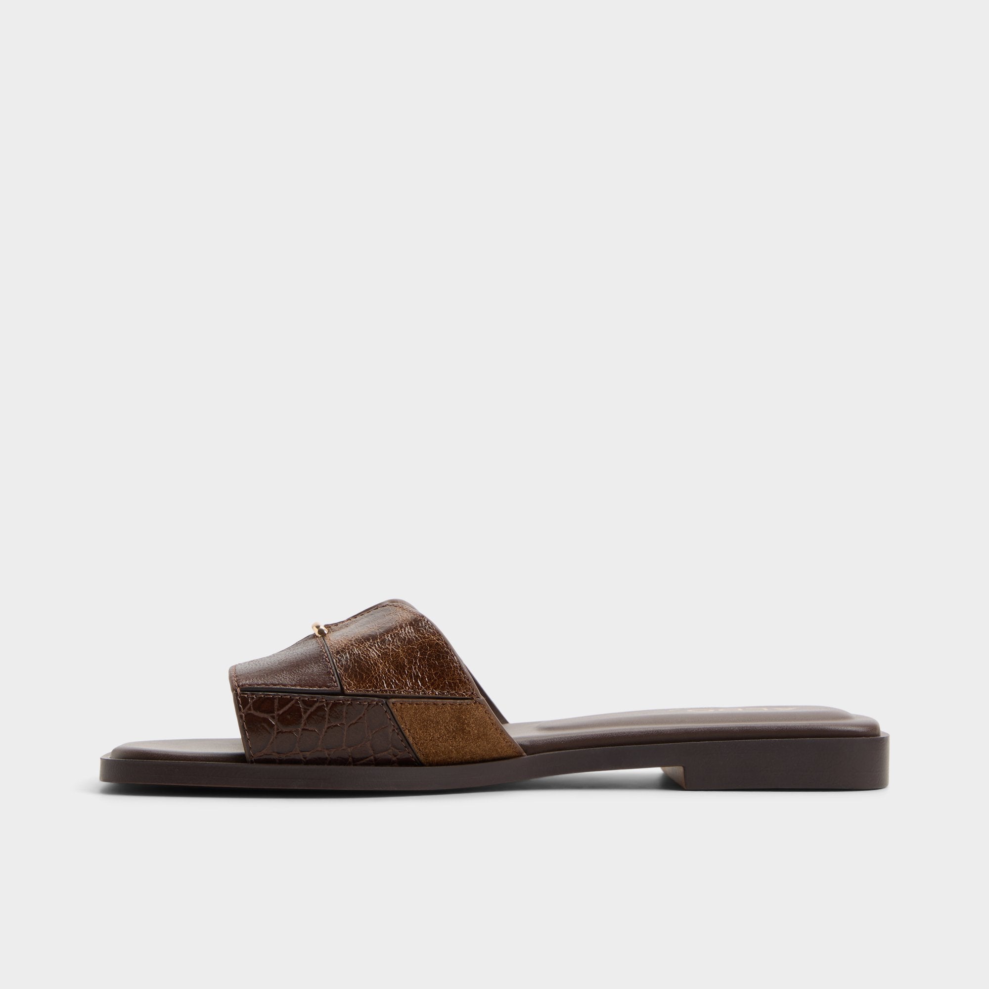 ALDO Itsandalmix sandales plates marron