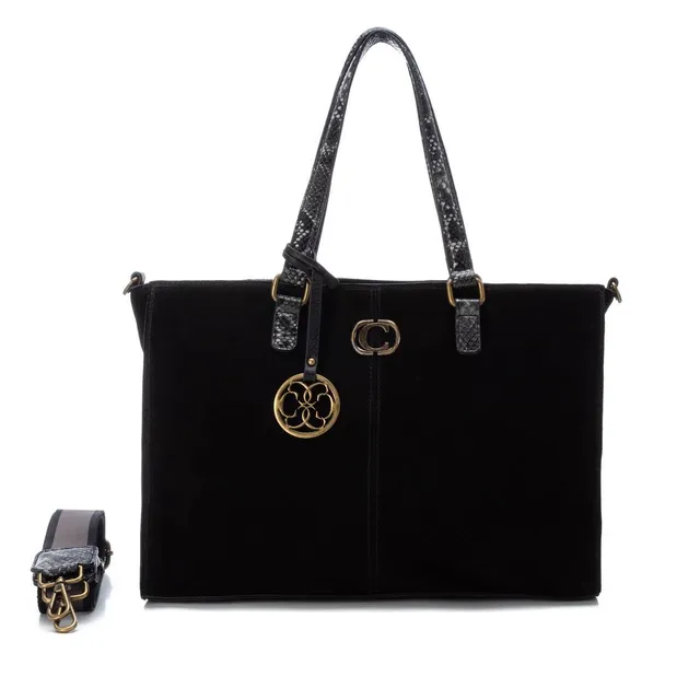 Carmela 18607101 sac femme cuir noir bandoulière 35 cm