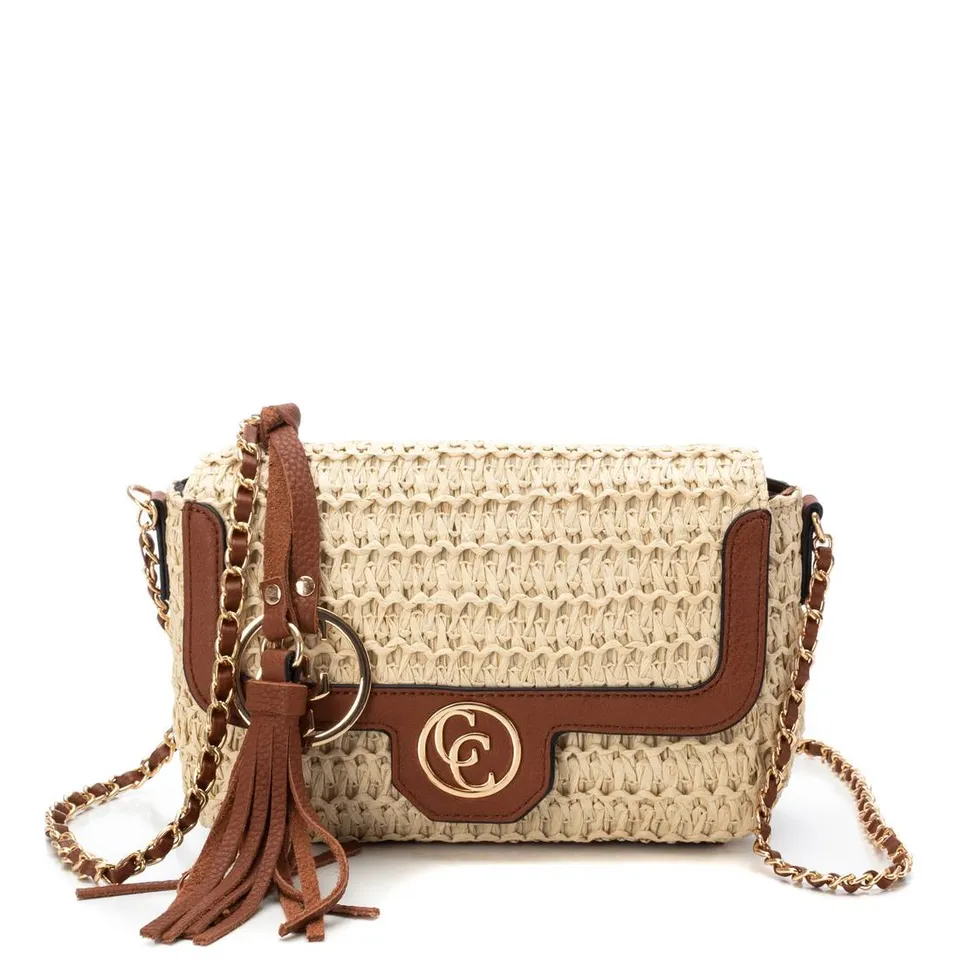 Carmela 18608801 sac bandoulière femme raphia marron