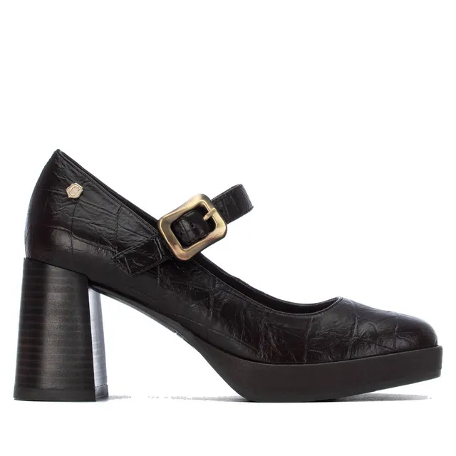 Carmela 16430402 escarpin marron talon haut