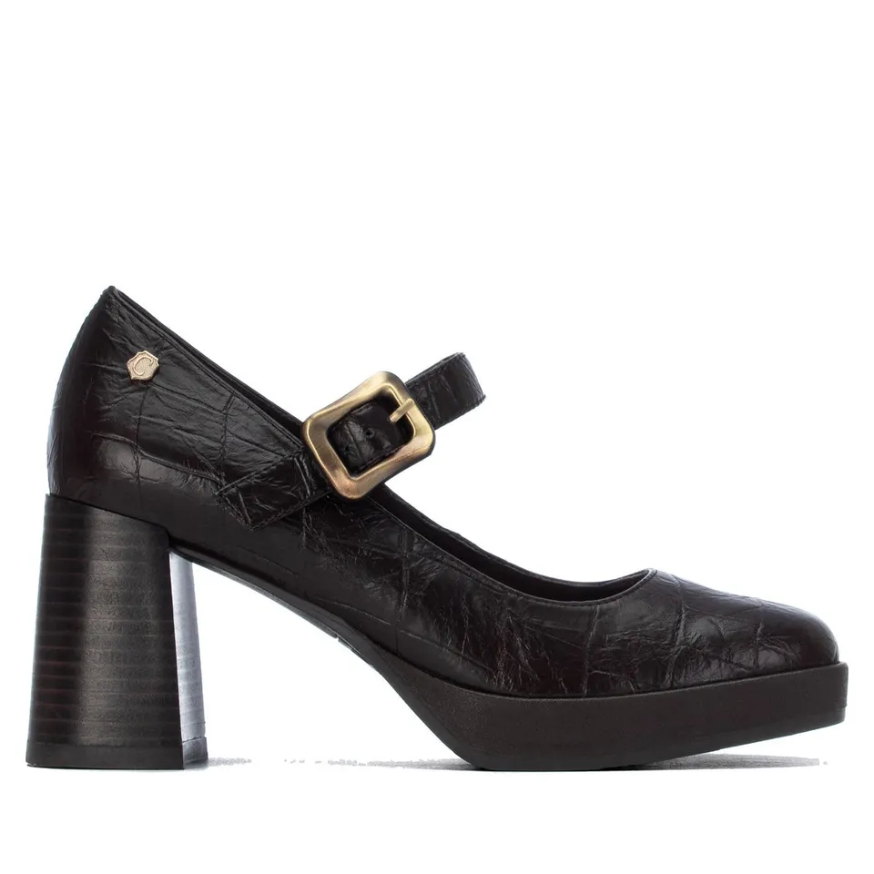 Carmela 16430402 escarpin marron talon haut