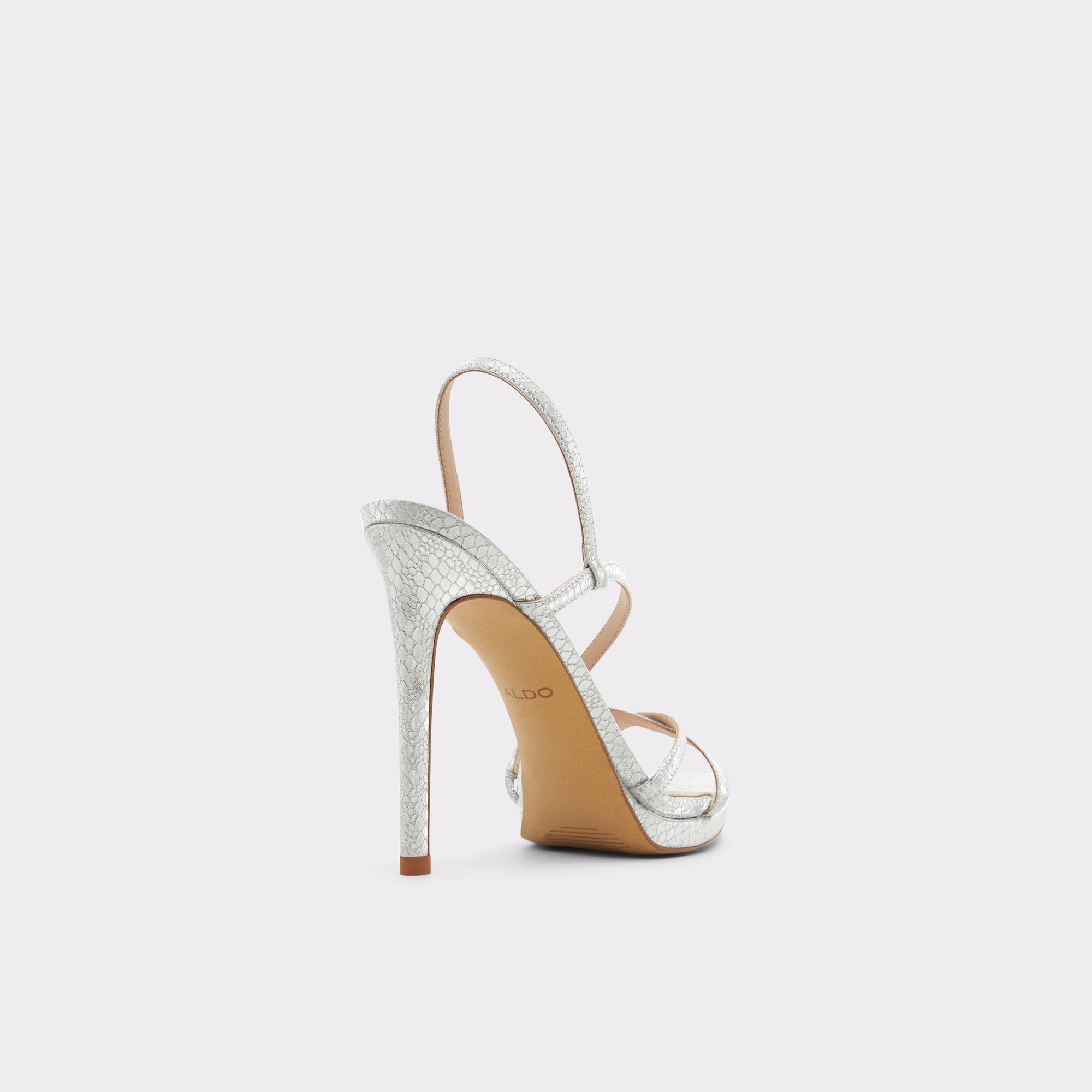 Aldo Resurge escarpins à brides argentés métallisés