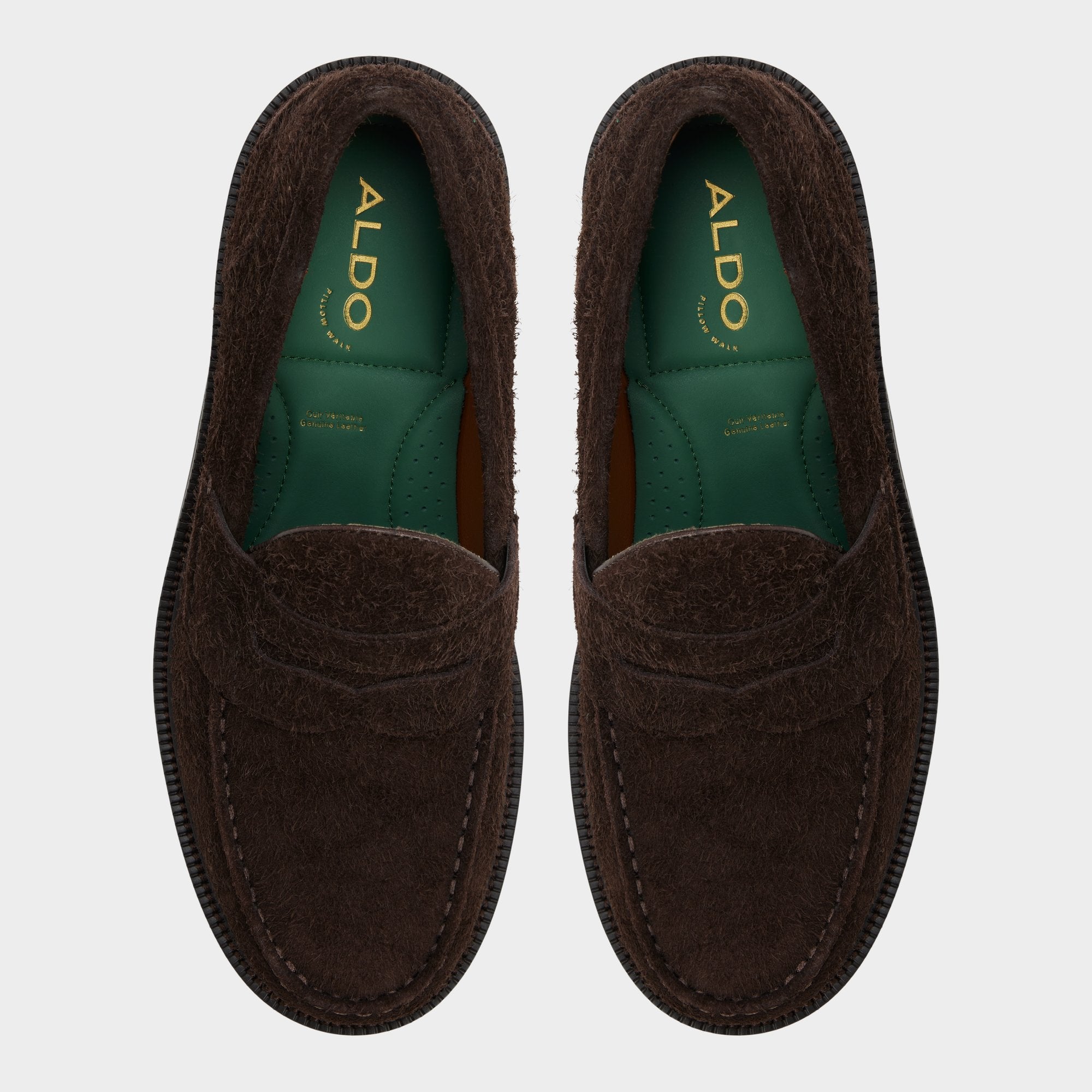 ALDO Buckley mocassins homme daim marron