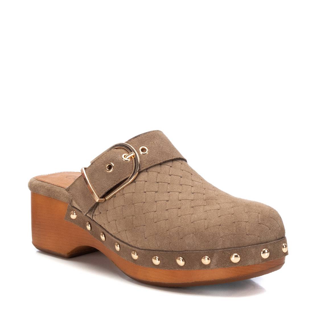 Carmela 16063403 sabot cuir marron talon 5 cm